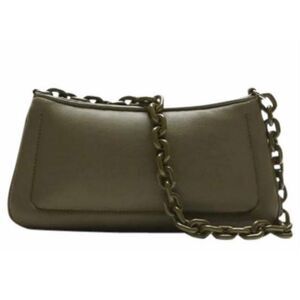 Zara Olive Green Chain Mini Shoulder Bag 10x4x2